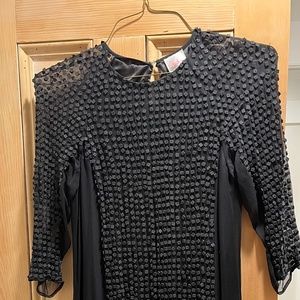 Parker Short Dress w/ Leather Sequins